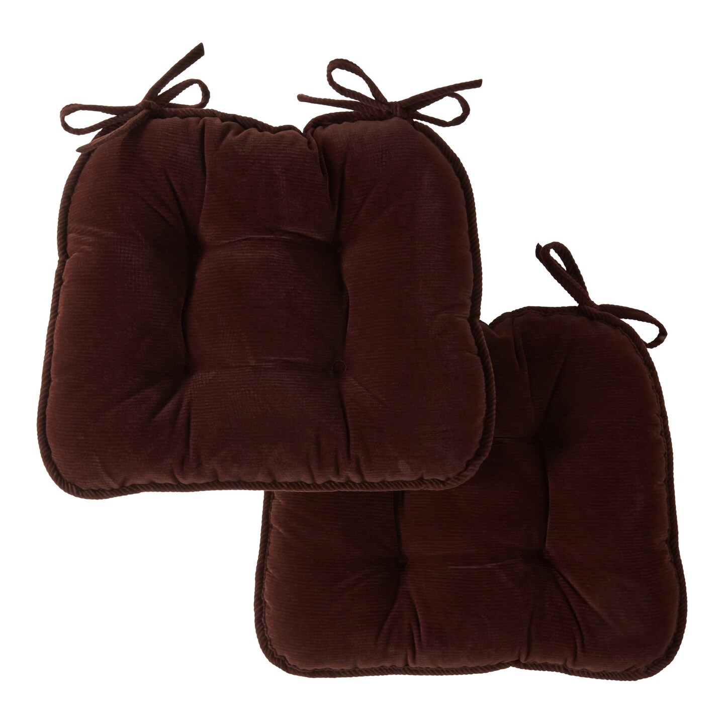 Corduroy Dining Chair Pads (Set of 2)