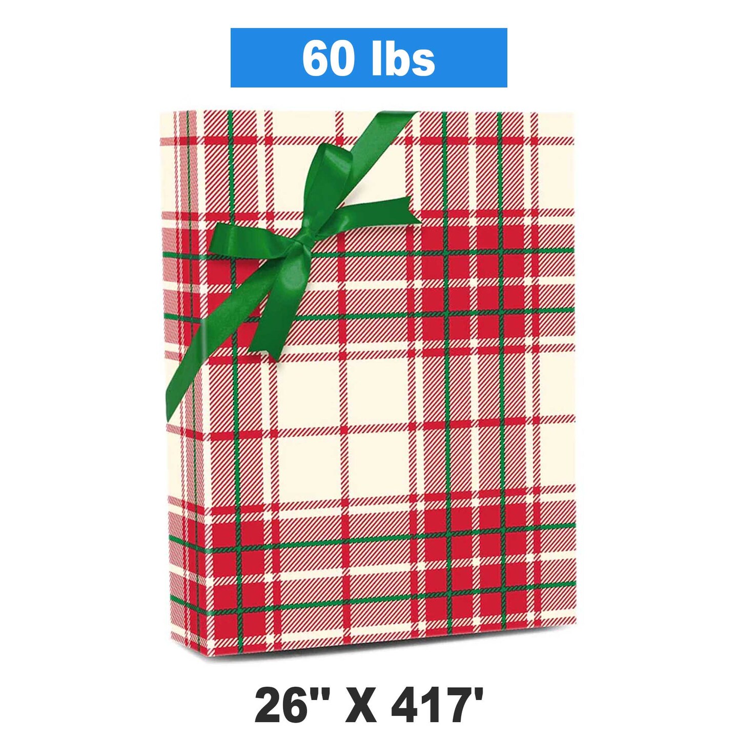 Plaid Christmas Wrapping Paper Red Plaid Mania 26 &#x27;&#x27; &#xD7; 417 &#x27;