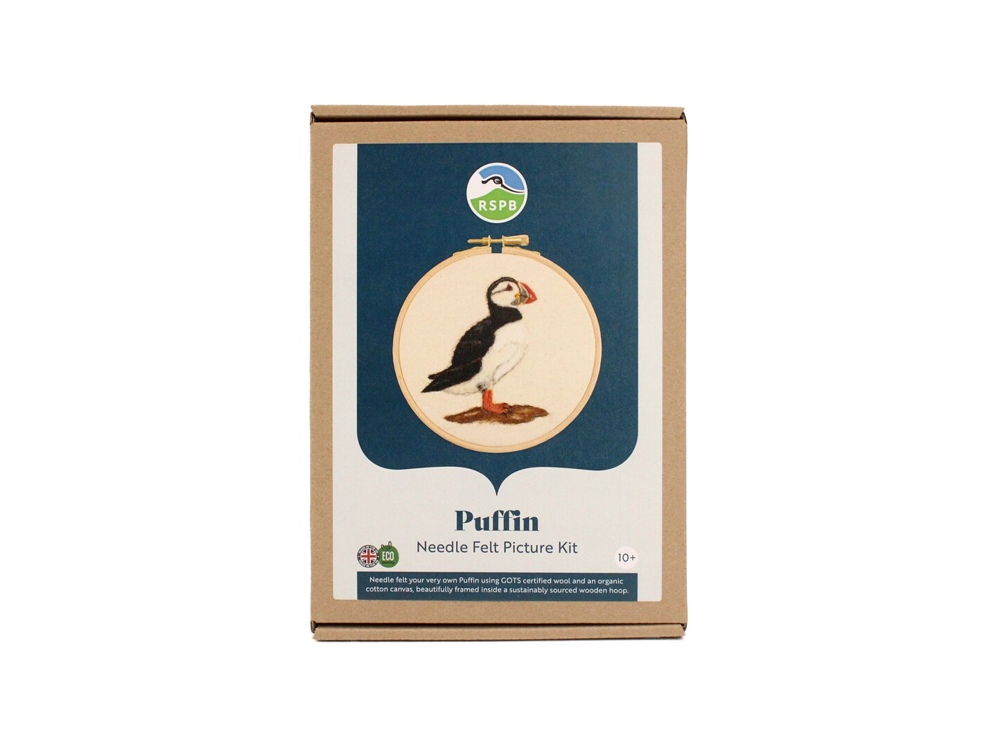Felting Kit - Puffin 2D Kit. In Support of RSPB Charity