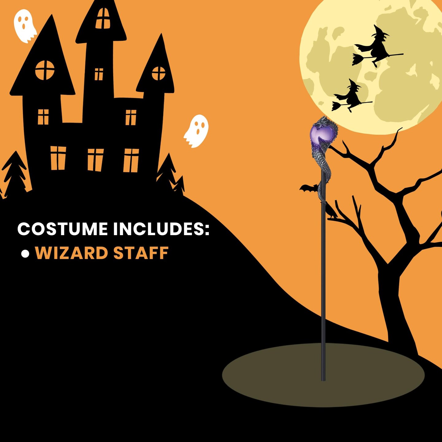 Wizard Staff Costume Accessory