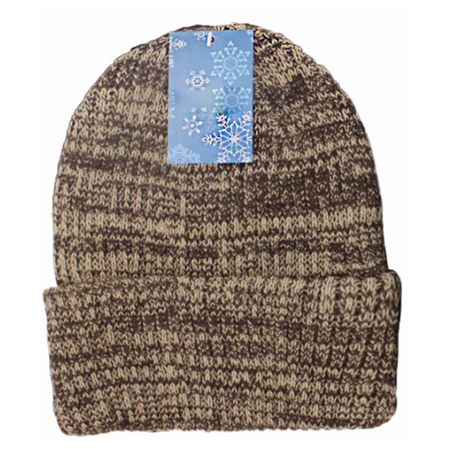 Solid Wing Variegated Beanie with Fleece Lining 12 Piece Pack