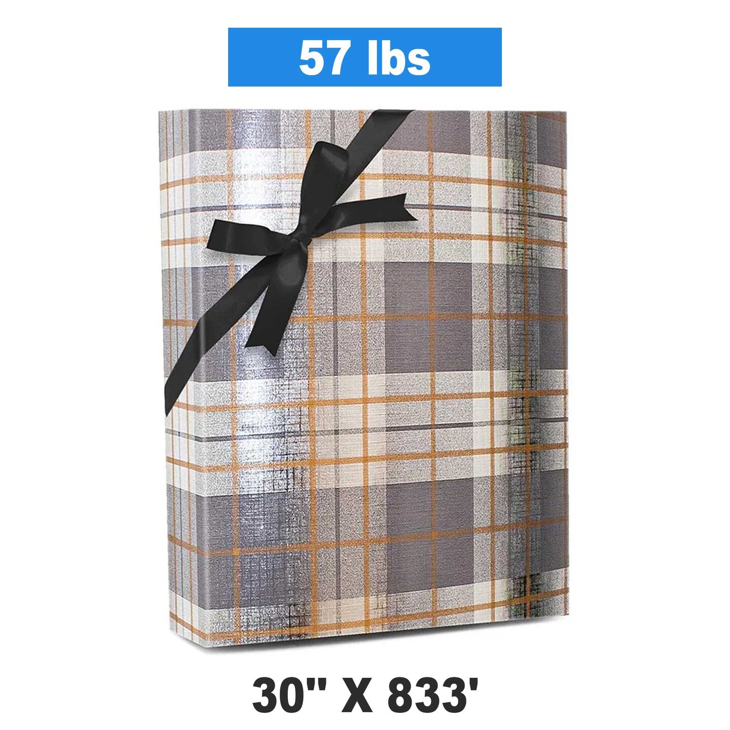 Plaid Christmas Wrapping Paper New Festive Plaid 30 &#x27;&#x27; &#xD7; 833 &#x27;