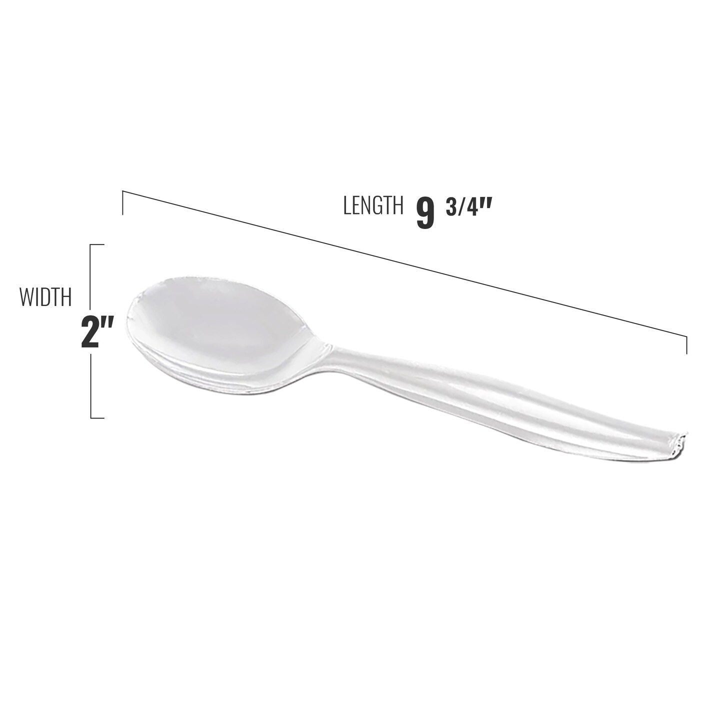 Clear Disposable Plastic Serving Flatware Set (150 Pairs)