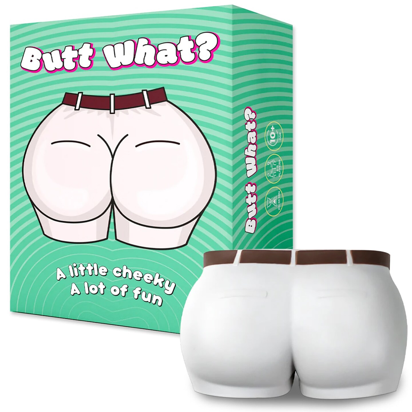 Butt What? - Frankie LaPenna&#x27;s Viral Butt Slapping Party Game, Comes Complete With Slappable Booty, Category Word Guessing Game, Ages 10+, 4-8 Players