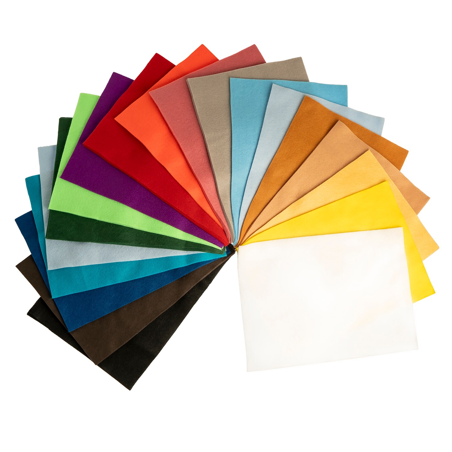 John Bead 9&#x22; x 12&#x22; Basic Craft Felt Sheets, 25pcs