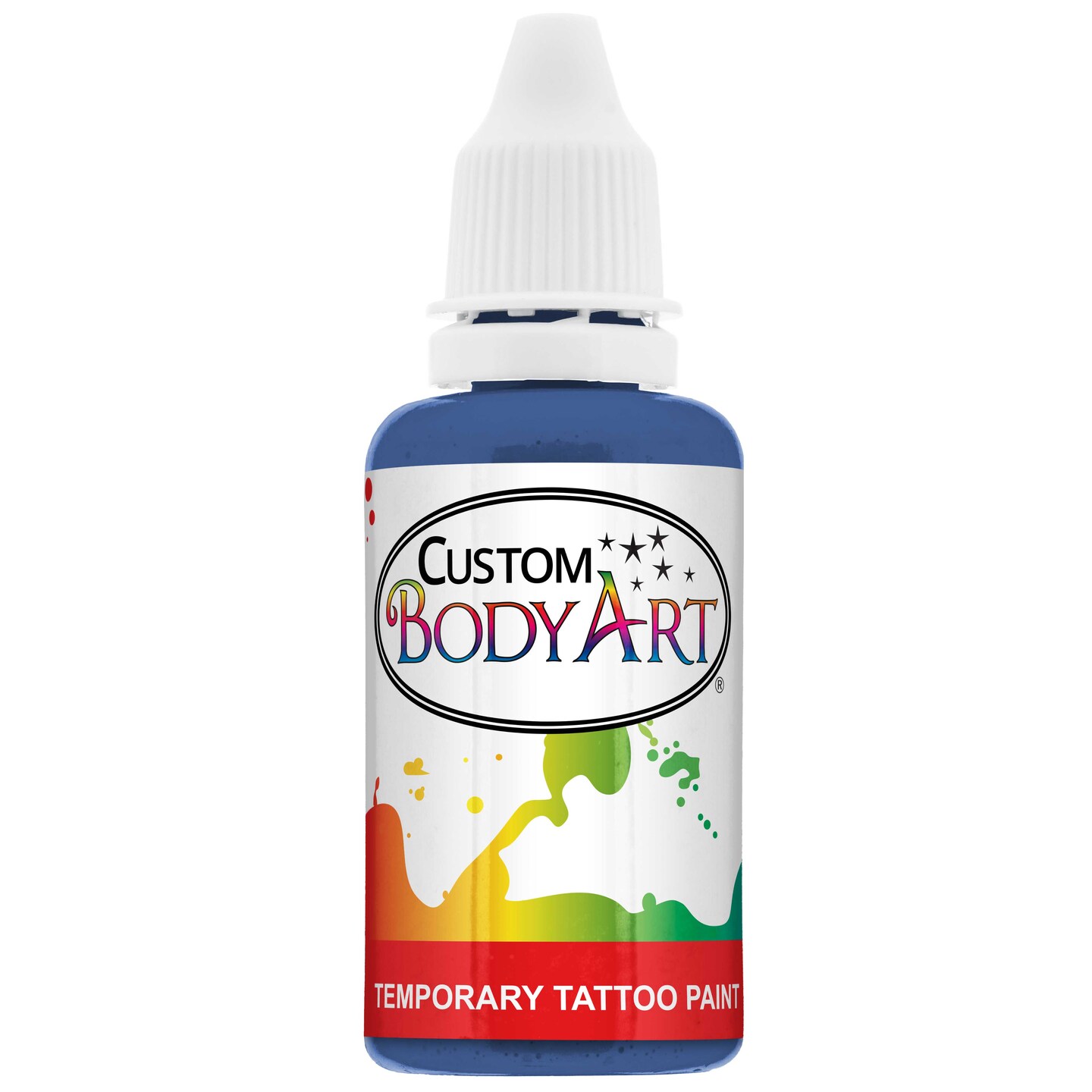 Blue Airbrush Temporary Tattoo Body Paint Makeup, 1 oz.