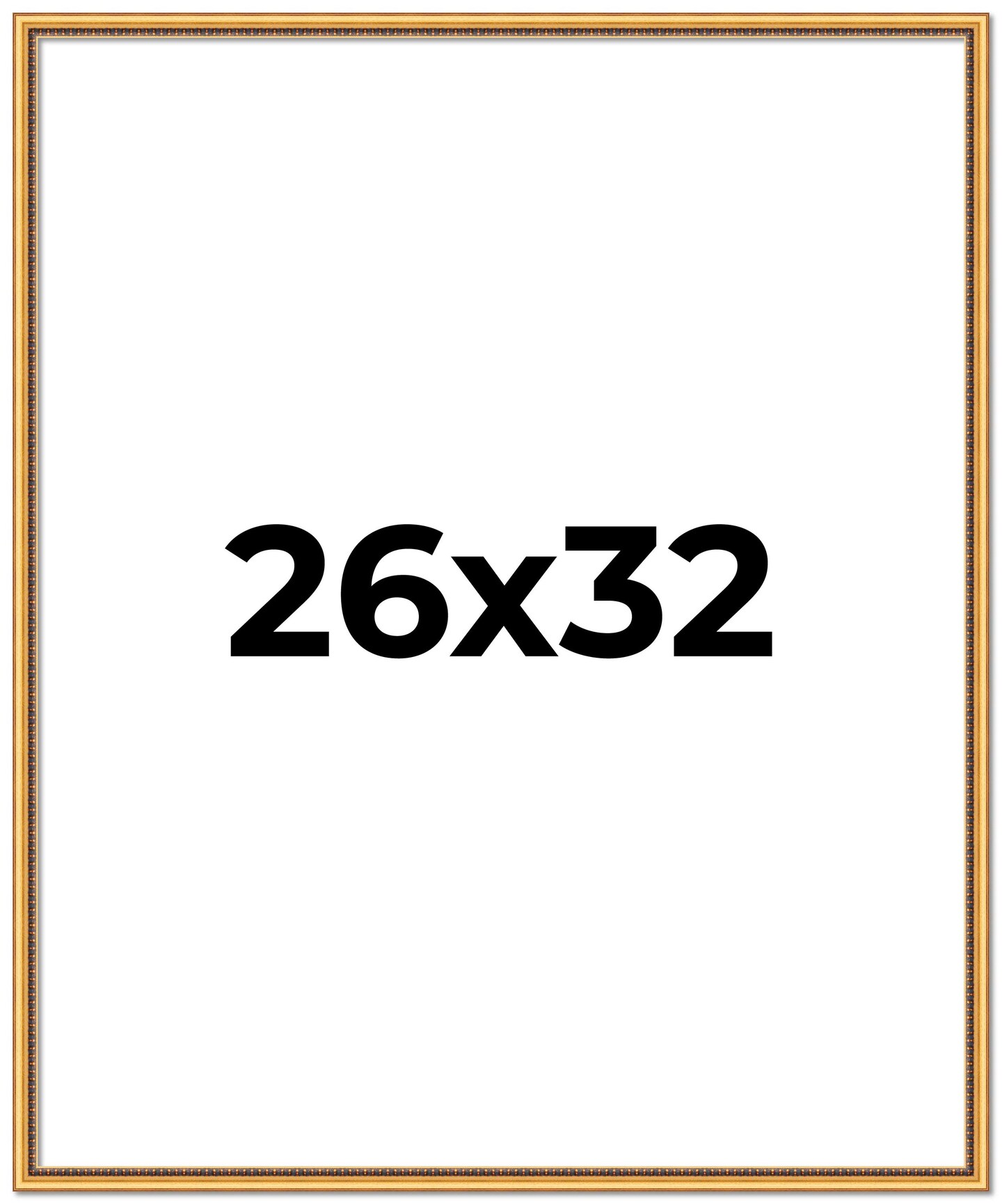 Classic Modern Gold Picture Frame - UV Acrylic, Foam Board Backing, Hanging Hardware