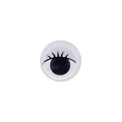 John Bead 10mm Paste-On Wiggle Craft Eyes with Eye Lids, 500pcs