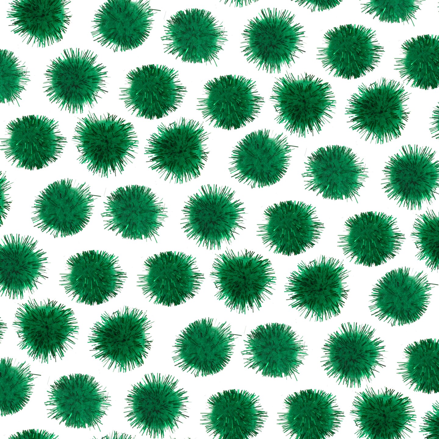 John Bead 1/2&#x22; Glitter Pom Poms, 100ct.