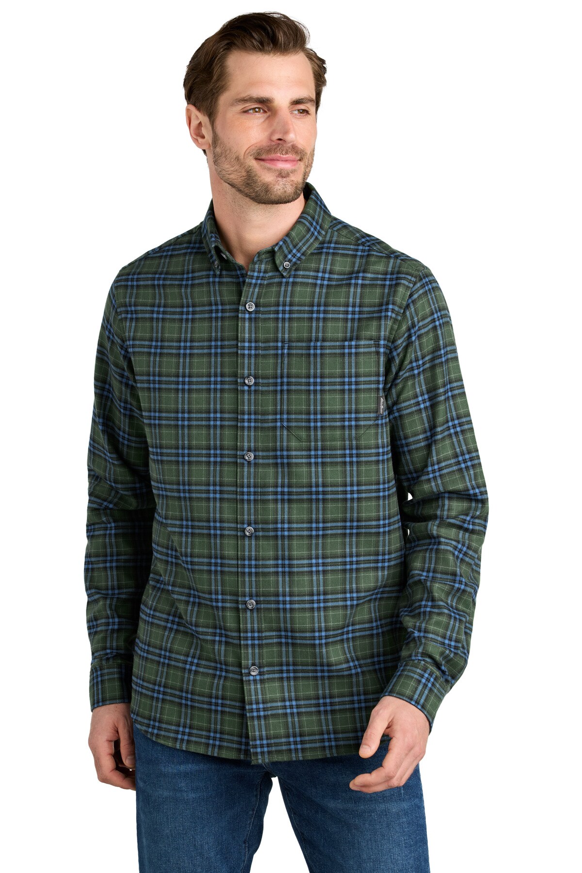 Eddie Bauer&#xAE; Long Sleeve Favorite Flannel Plaid Shirt