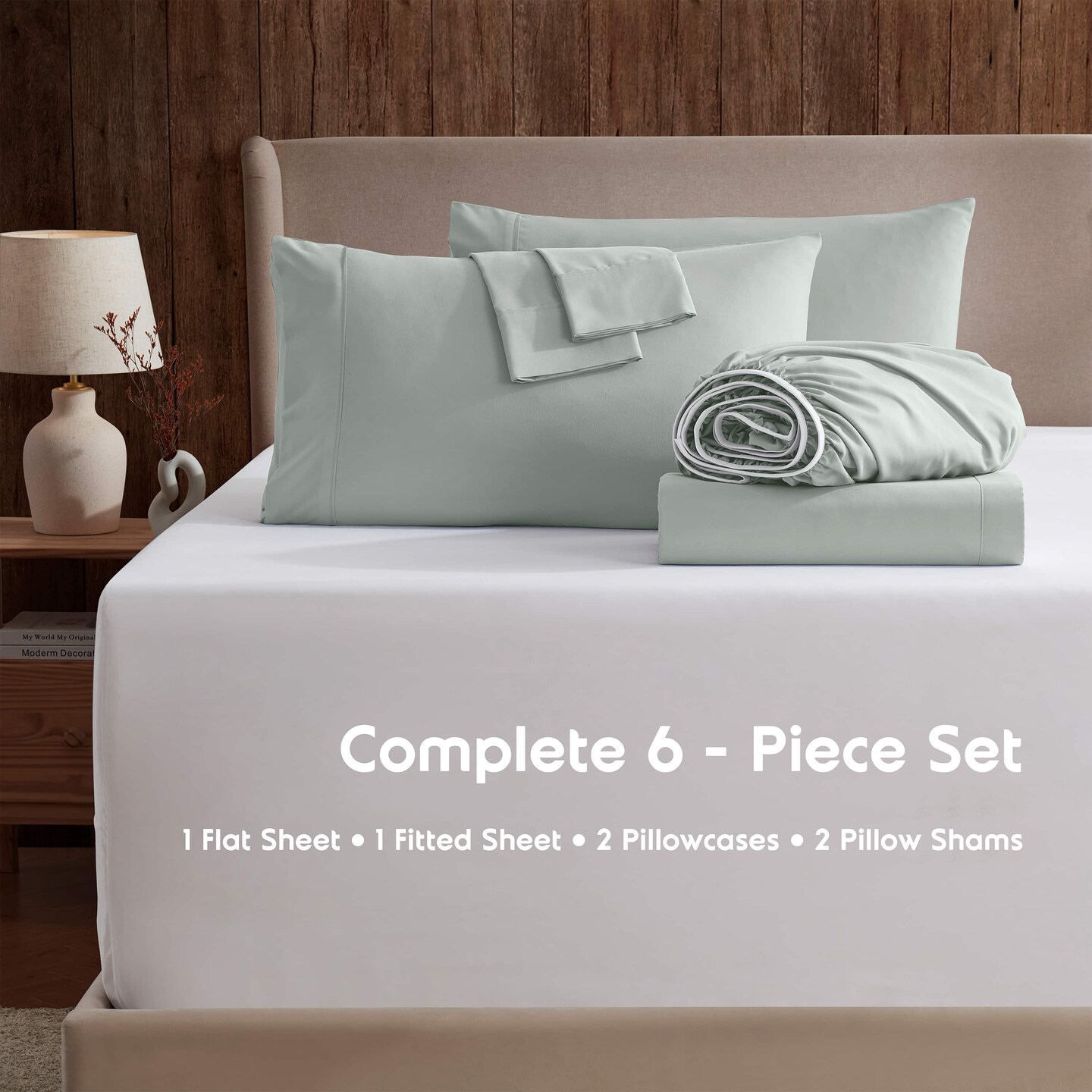 Nestl 6 PC Extra Deep Pocket Sheet Set