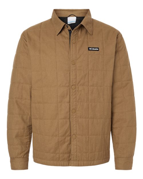 Columbia® Men’s Landroamer Quilted Cotton Shirt Jacket with Snap Closure