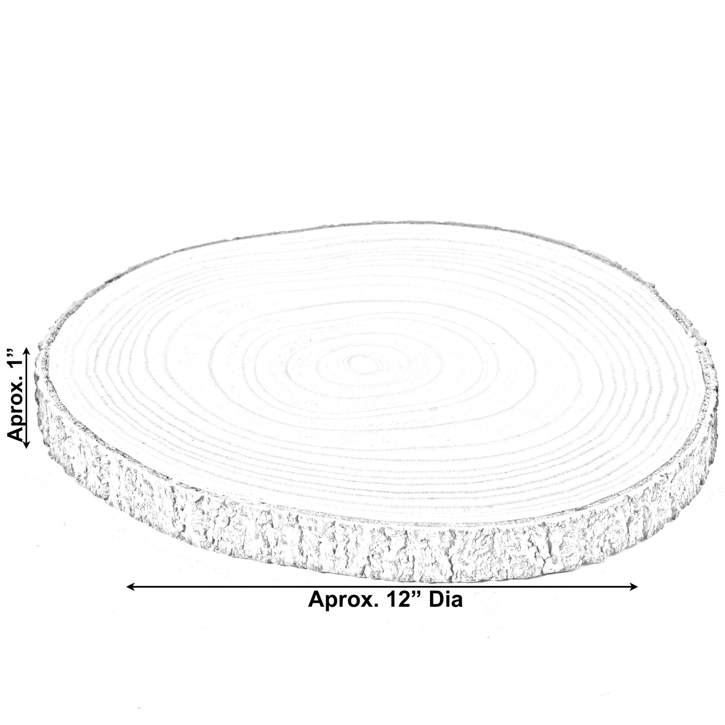 Barky Natural Wood Slabs Rustic Ornament Slice Tray Table Charger set of 4