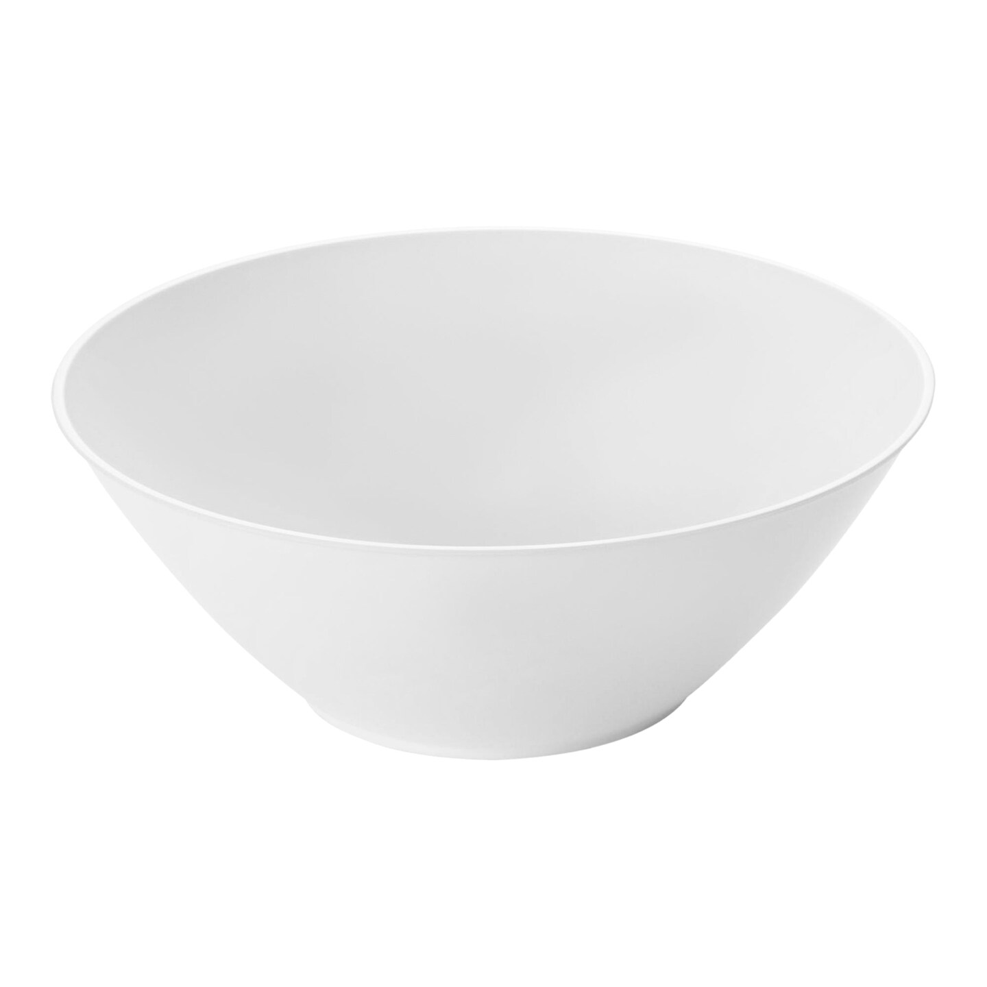 Solid White Organic Round Disposable Plastic Dessert Bowls - 6 oz. (120 Bowls)