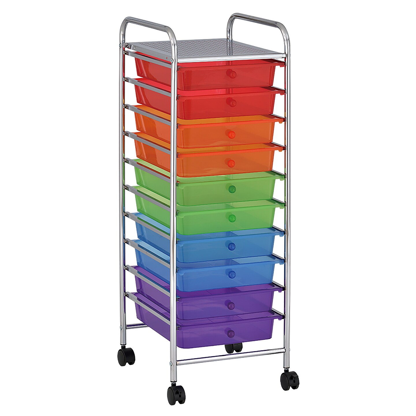 10-Drawer Mobile Organizer, Storage Cart