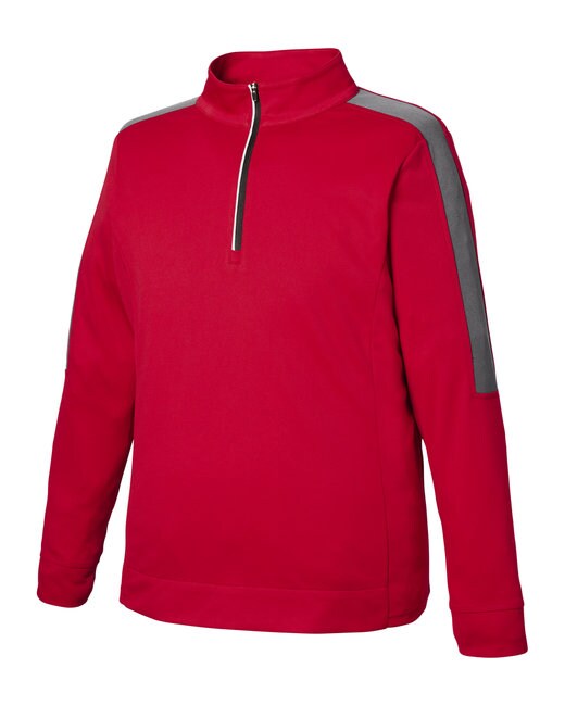 CORE365® Men's Market Snag Protect Mesh Colorblock Quarter Zip