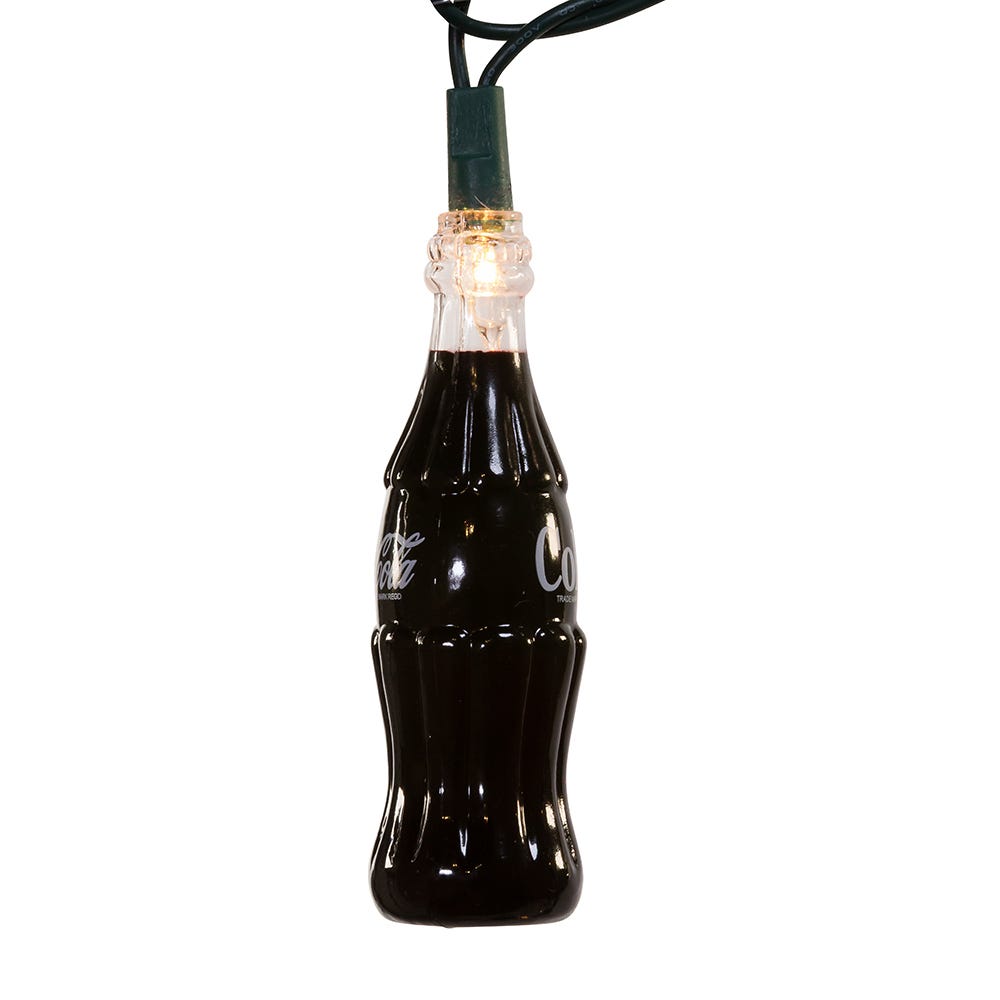 Kurt Adler 10-Light Plastic Coke Bottle Light Set