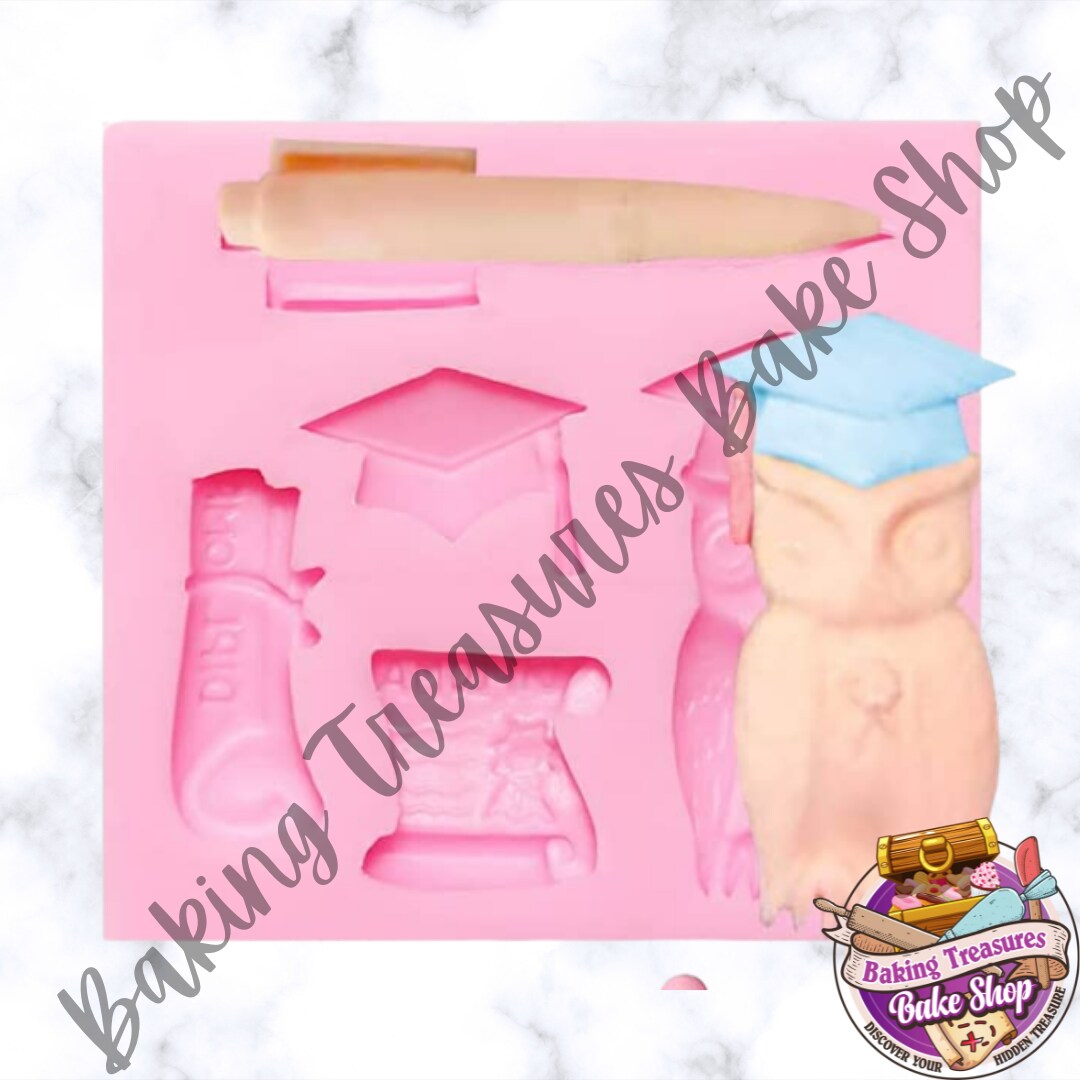 Graduation Owl Silicone Mold # 2