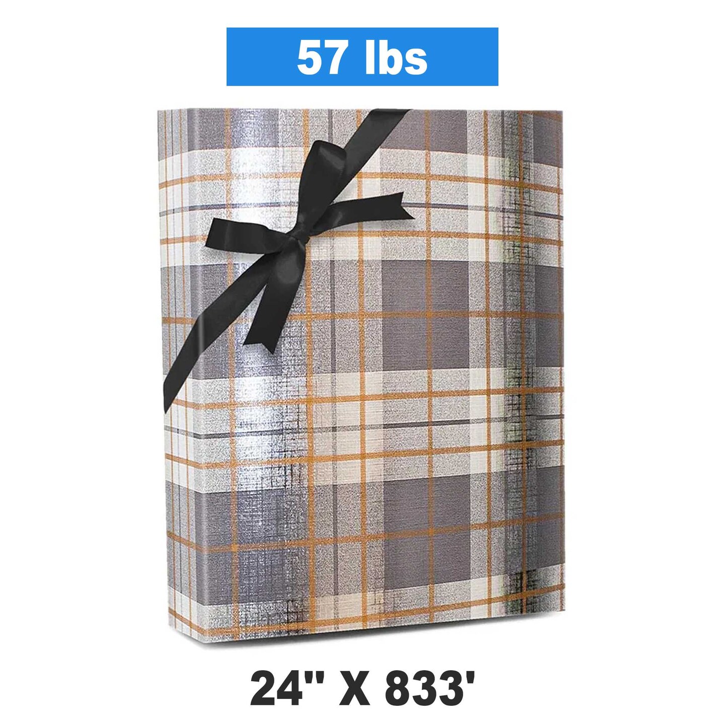 Plaid Christmas Wrapping Paper New Festive Plaid 24 &#x27;&#x27; &#xD7; 833 &#x27;