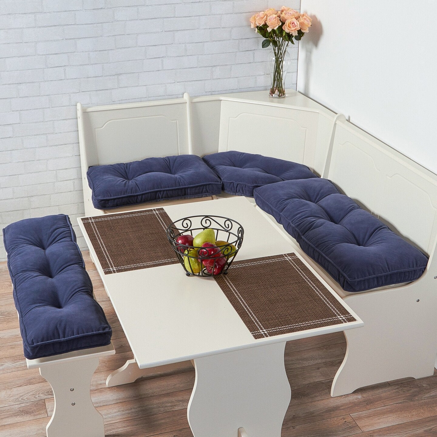 Hyatt 4-Piece Kitchen Nook Dining Cushion Set