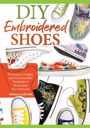 DIY Embroidered Shoes- Hand Embroidery DIY Book