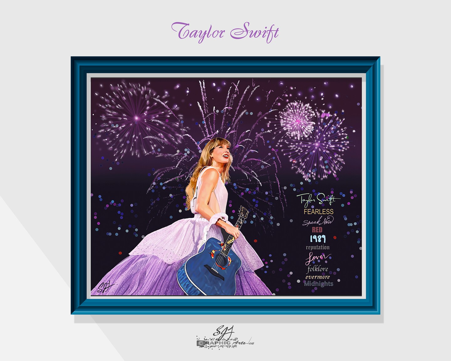 Taylor Swift りょう Taylor Swift 20x16 Artist's print delivered unframed