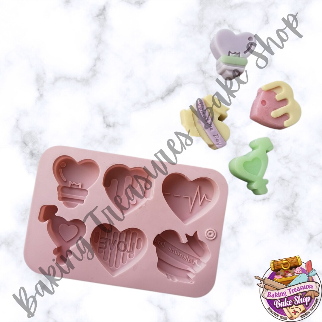 Heart Shaped Silicone Mold 6 Cavity