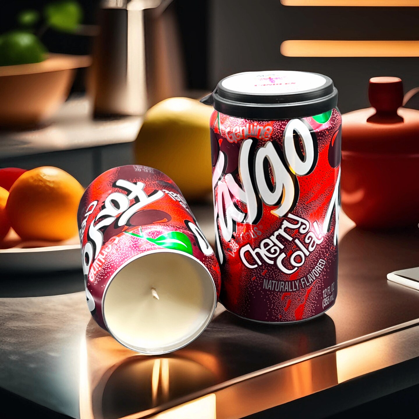 Faygo Cherry Cola Soda Pop Can Candle | Michigan Treasure | Unique Christmas Birthday Gift product 2