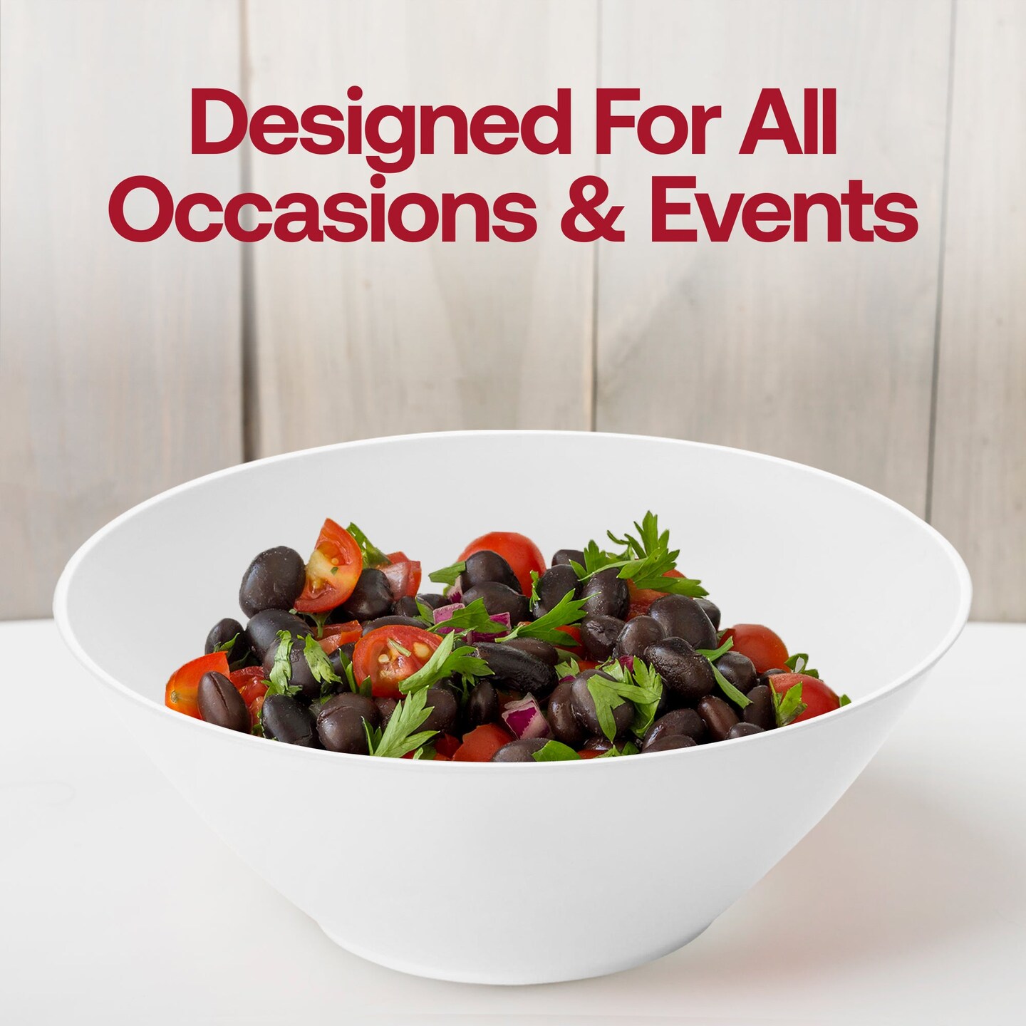 Solid White Organic Round Disposable Plastic Dessert Bowls - 6 oz. (120 Bowls)