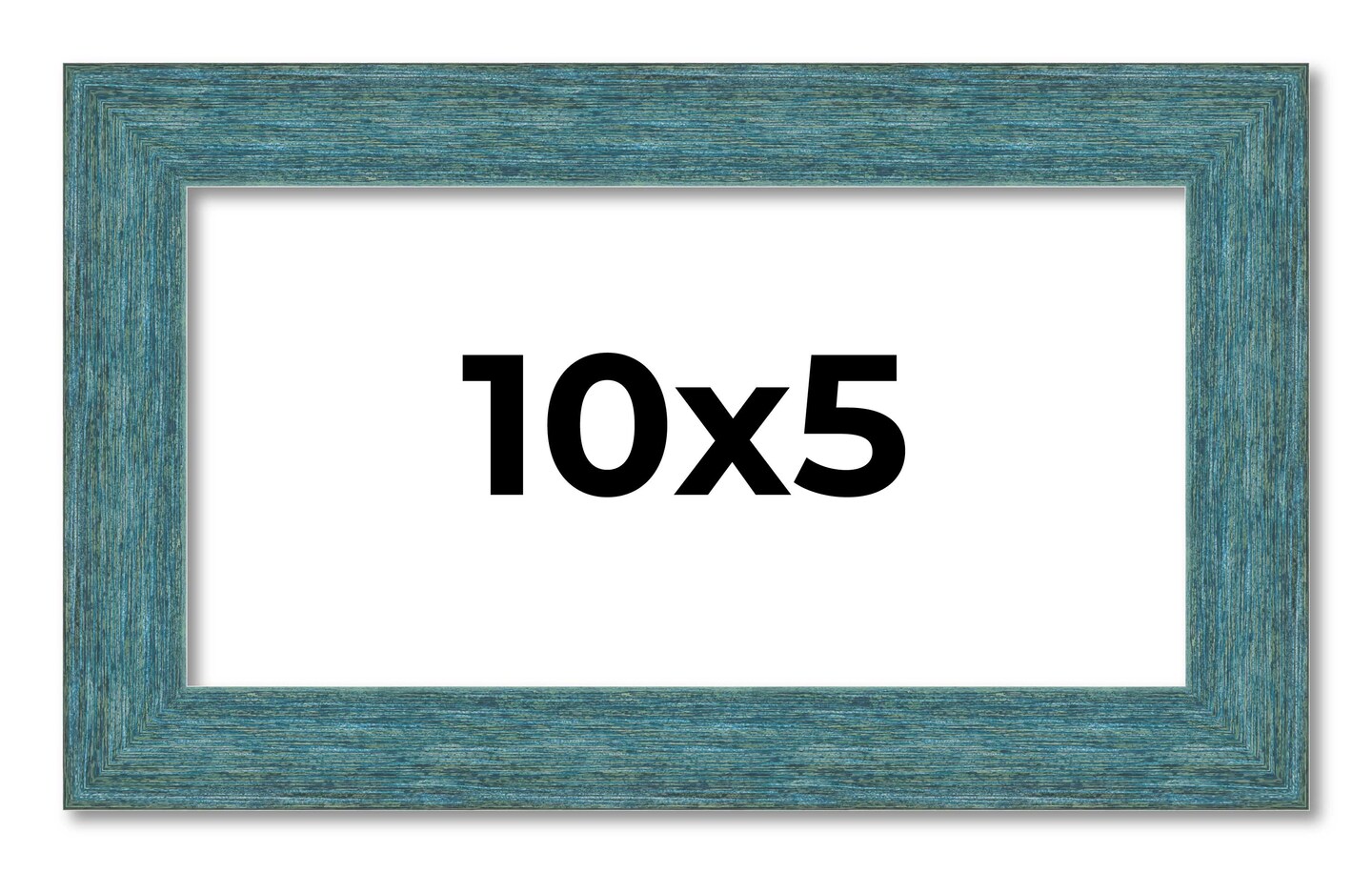 Panoramic Simple Blue Picture Frame - UV Acrylic, Foam Board Backing, Hanging Hardware