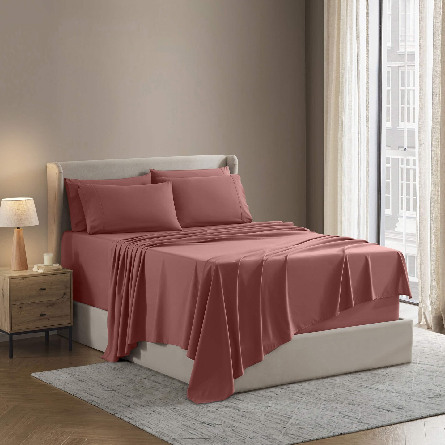 Nestl 6 PC Extra Deep Pocket Sheet Set
