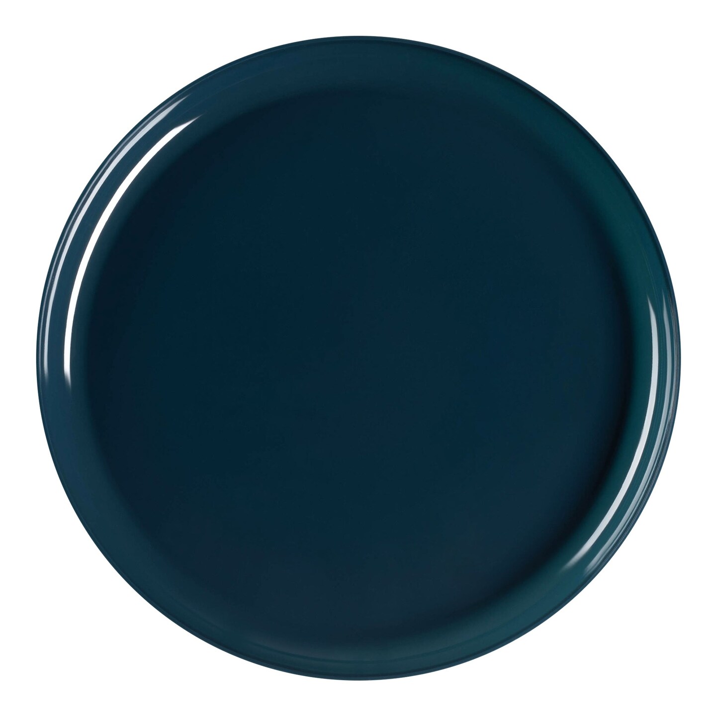 Navy Flat Round Disposable Plastic Appetizer/Salad Plates - 8.5" (120 Plates)