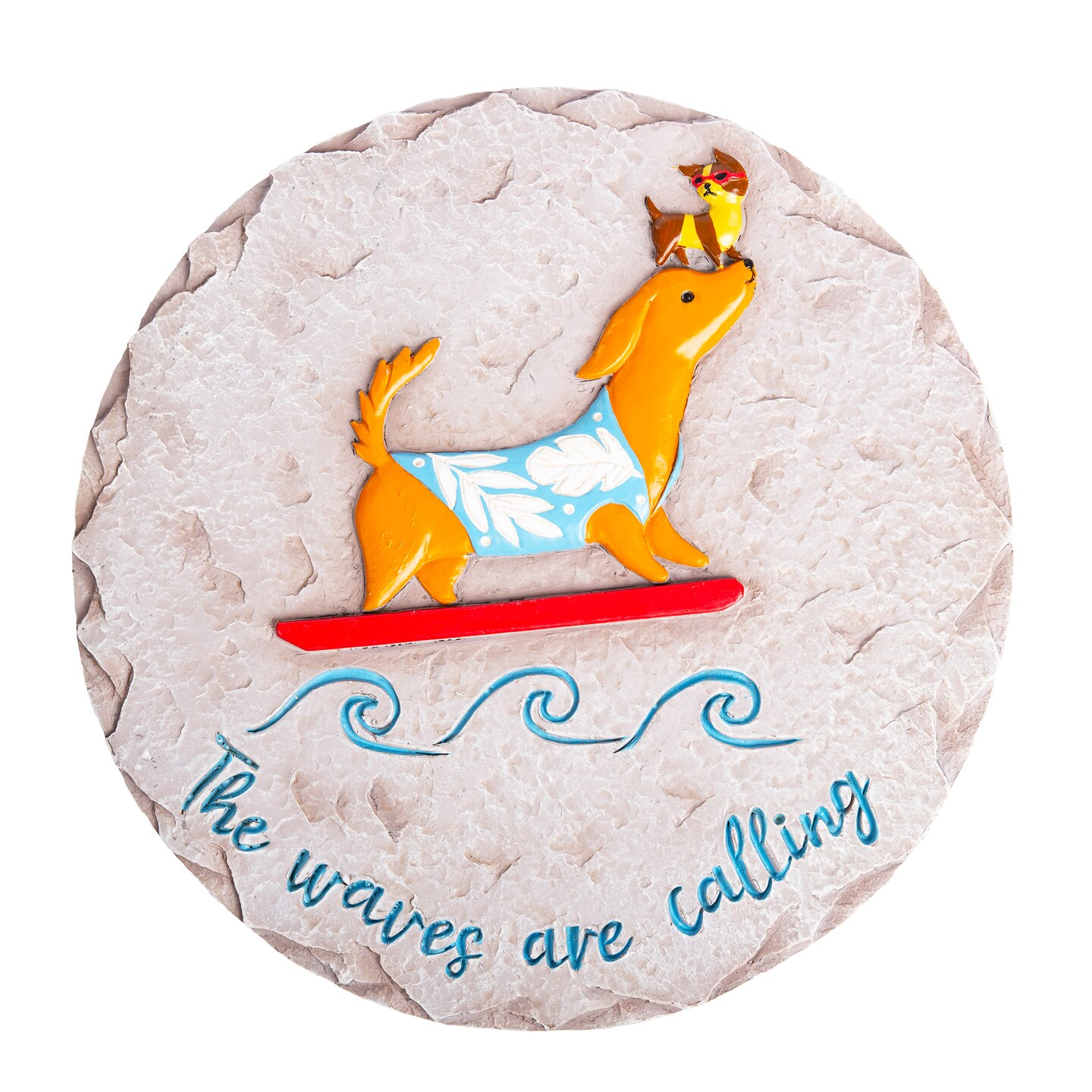 Dog Waves Are Calling Decorative Stepping Stone