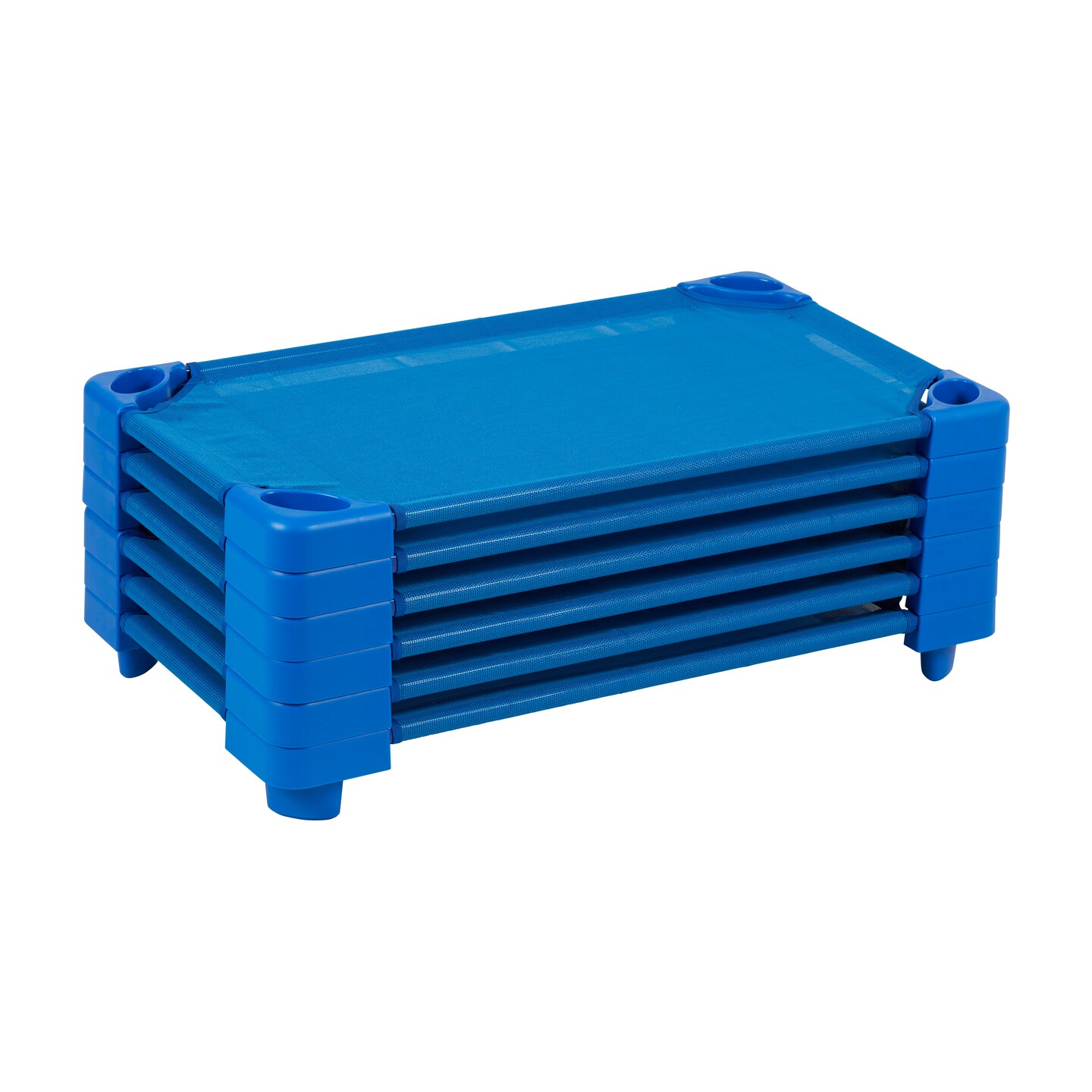 Stackable Kiddie Cot, Toddler Size, Ready-to-Assemble - Blue