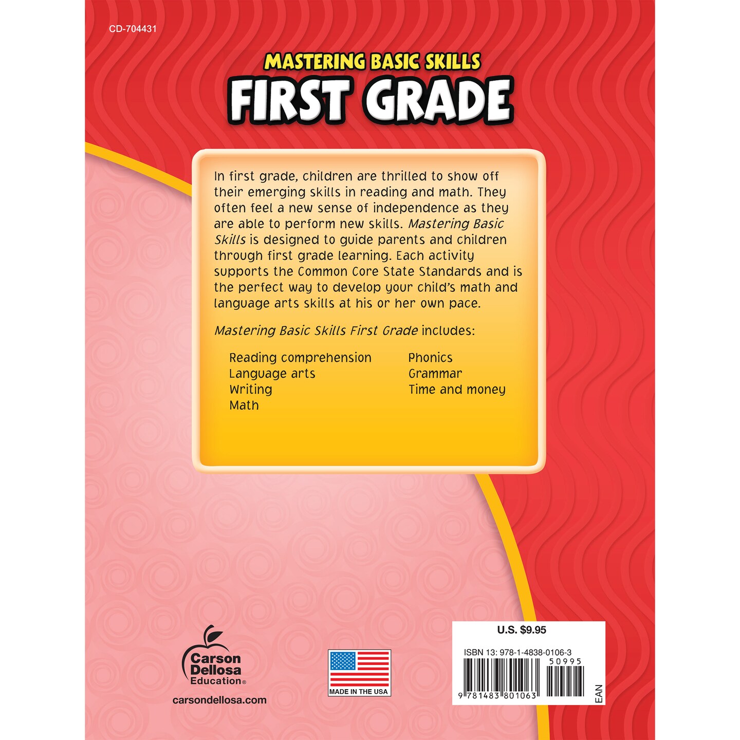 Carson Dellosa Mastering Basic Skills&#xAE; First Grade Workbook