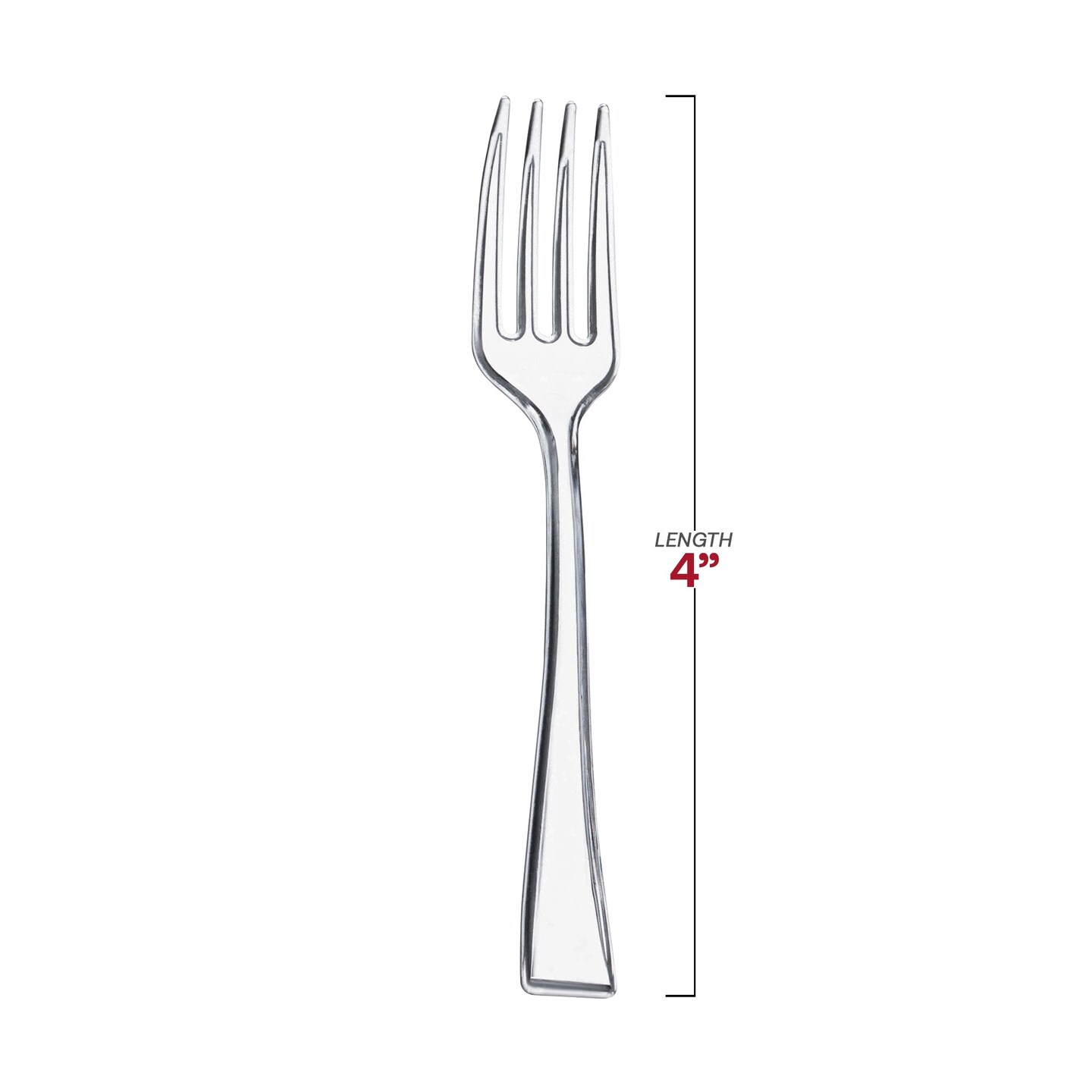 Clear Mini Plastic Disposable Tasting Forks (960 Forks)