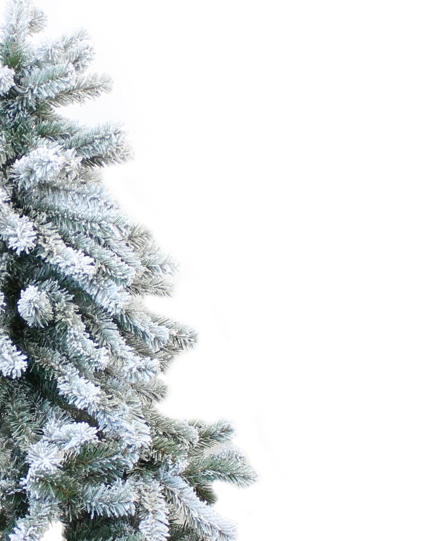 Perfect Holiday PVC Christmas Tree Snow Flocked