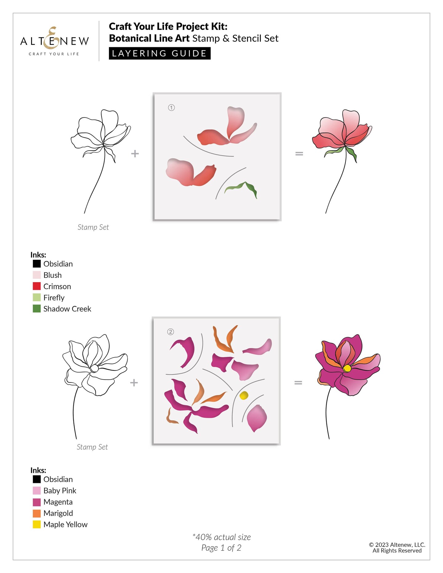 Craft Your Life Project Kit: Botanical Line Art