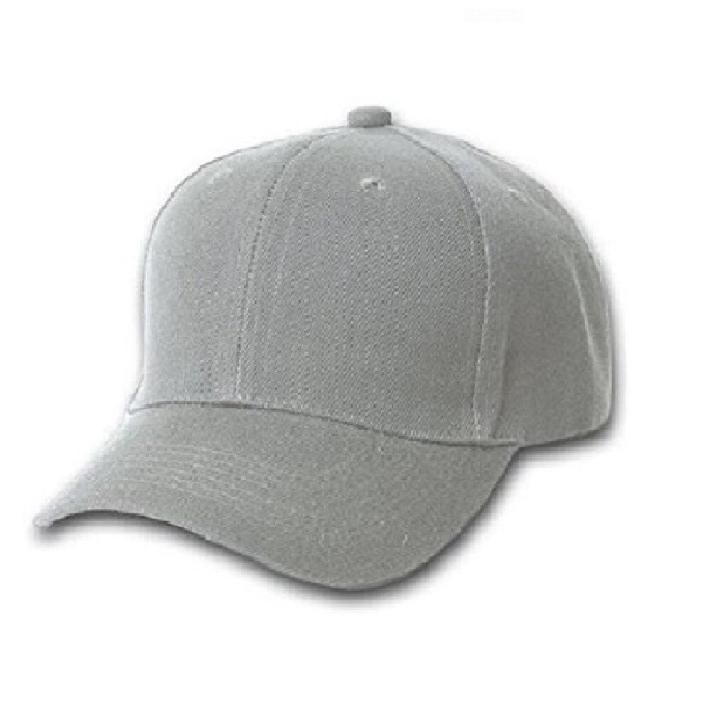 Plain Baseball Cap - Blank Hat with Solid Color and Adjustable