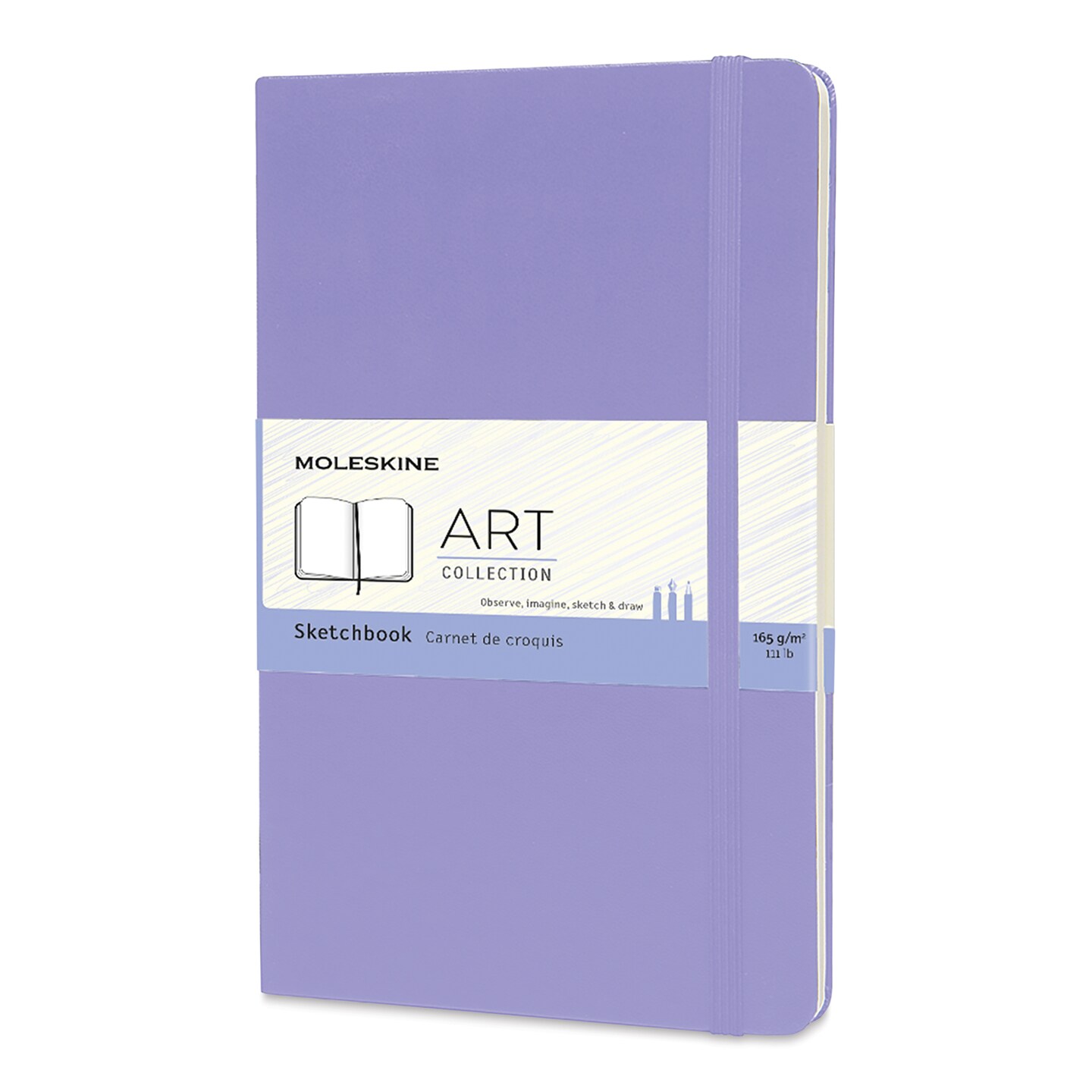 Moleskine Art Collection Sketchbook - Wisteria, 5&#x22; x 8-1/4&#x22;