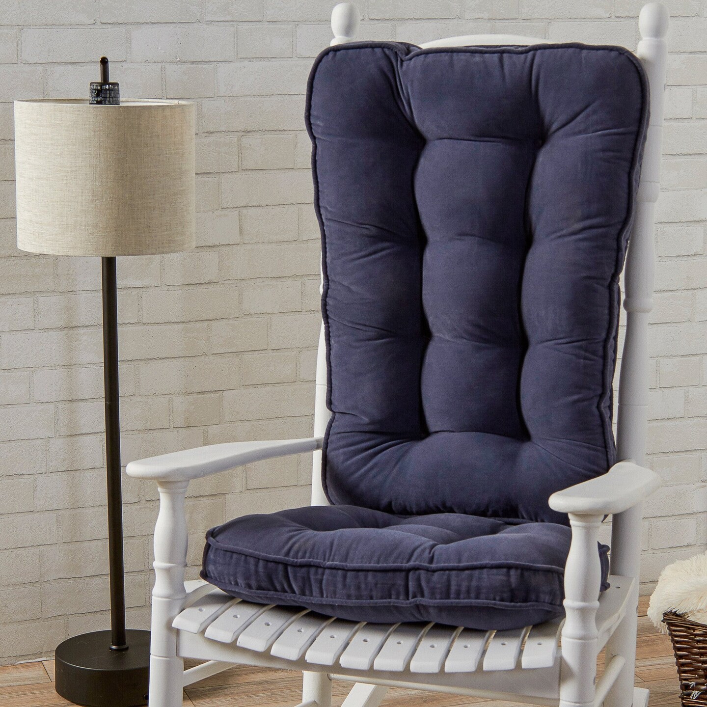 Hyatt Microfiber Jumbo Rocker Cushion Set