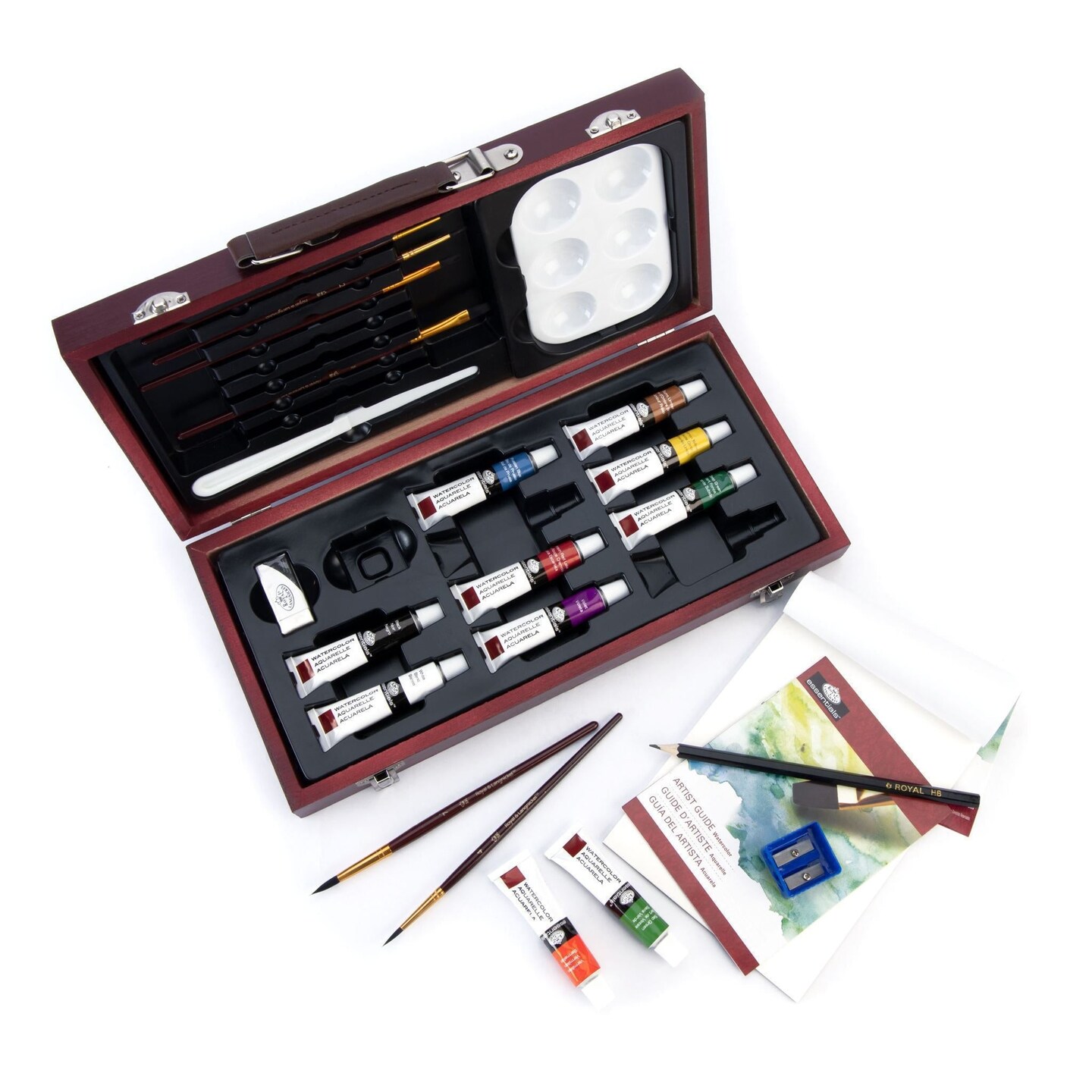 RSET-WAT3000 | Essentials™ 24pc Watercolor Painting Travel Art Set