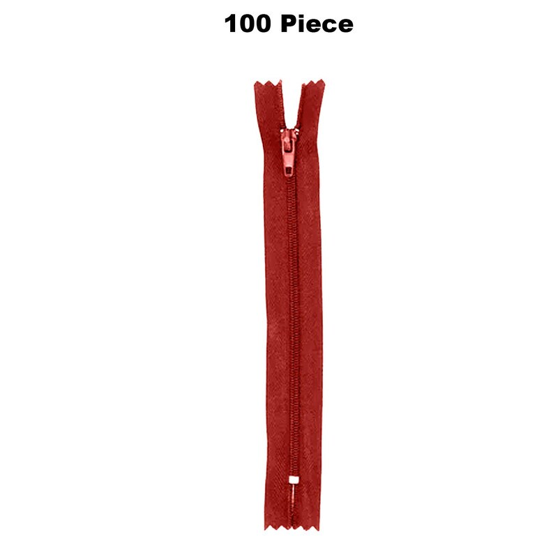 Nylon Zippers 22 Inches Coil #3 Closed Bottom