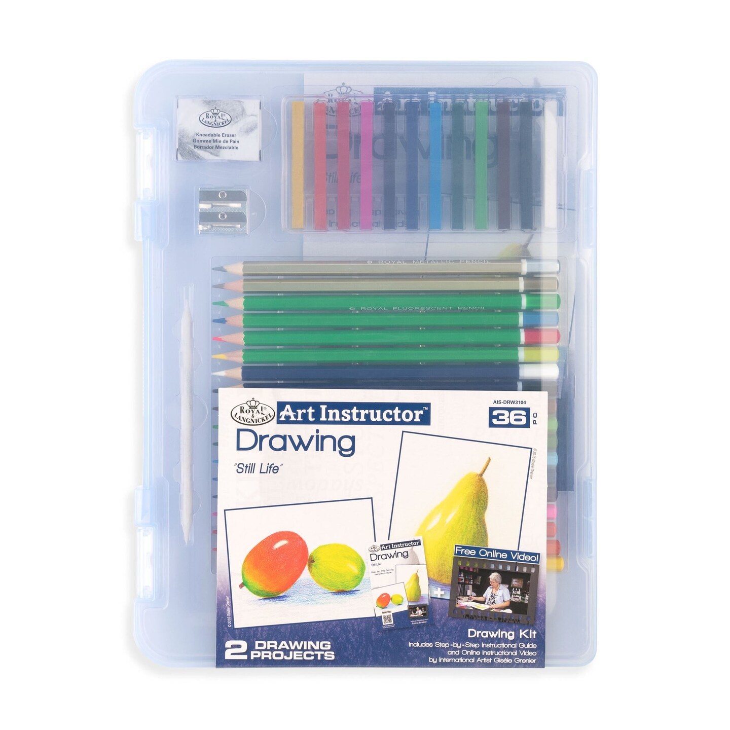 AIS-DRW3104 | Drawing Clearview Art Set - 36pc | Michaels