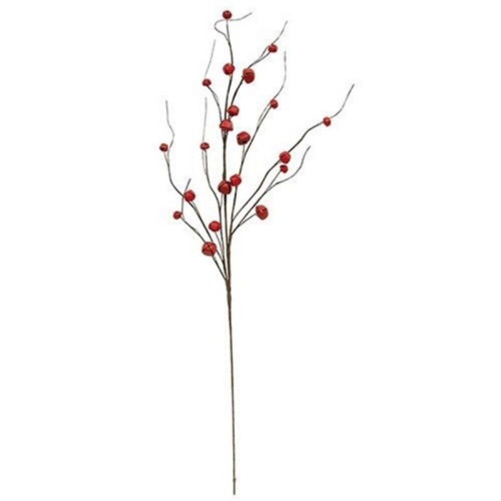 31 Inch Red Jingle Bell Pick for Holiday Decor Wreaths and Floral Arrangements