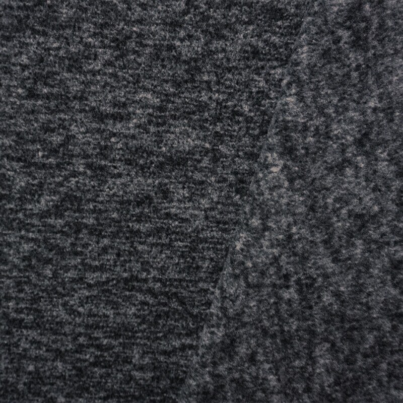 Heather Black Famous Designer Sweatshirt Fleece Knit Fabric By the Yard