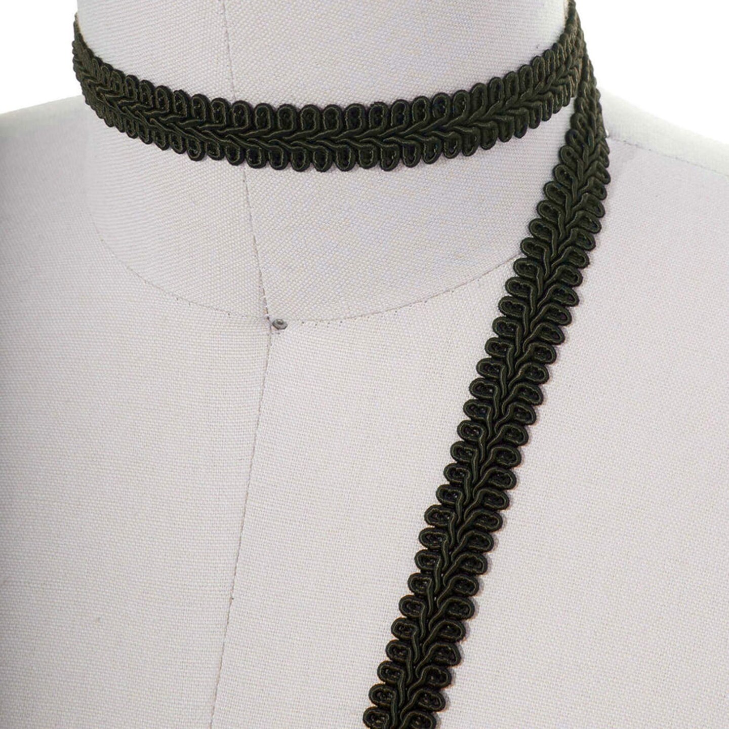 2 Yards 5/8 Inch Classic Black French Gimp Braid Trim for Upholstery, Drapes & Home Décor