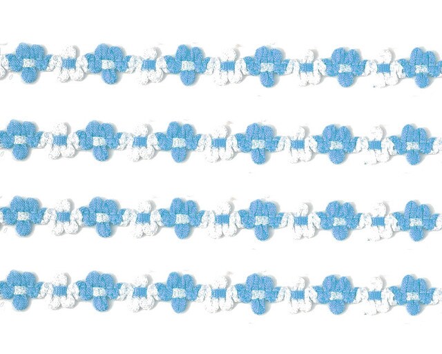 1/2&#x22; x 25 Yards Blue French Rococo Ribbon Trim