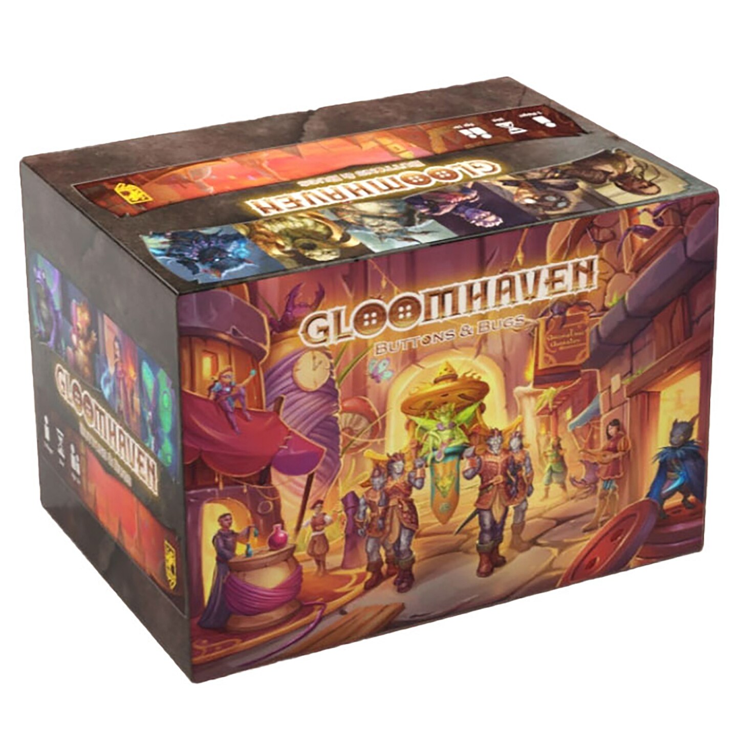 Cephalofair Games: Gloomhaven: Buttons &#x26; Bugs - A Solo Play Game W/ Playstyle Similar To Gloomhaven In A Fraction Of The Size, Ages 14+, 1 Player