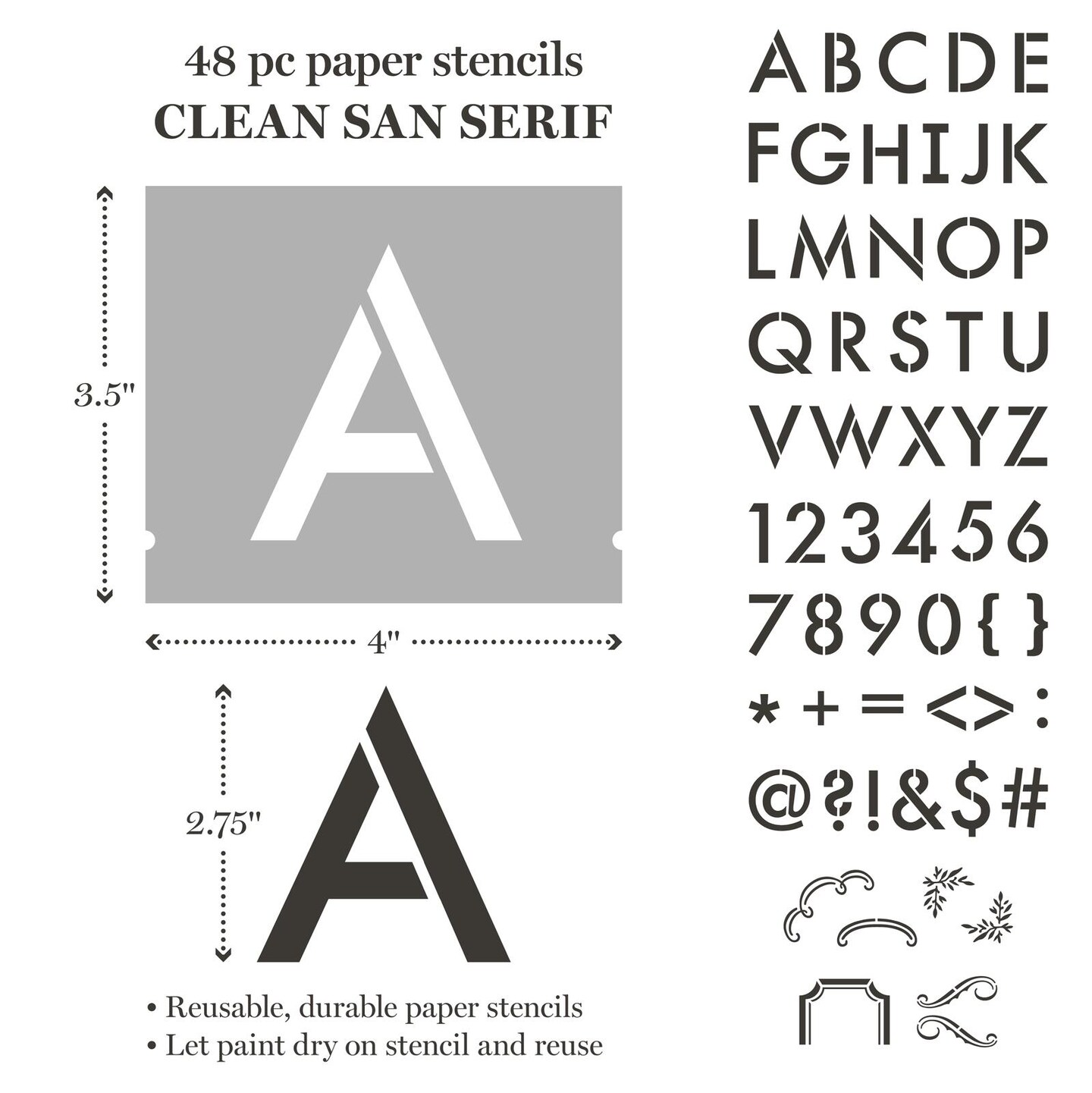 Martha Stewart&#x2122; Classic Alphabet Stencil Kit - 150 pc. - 68515